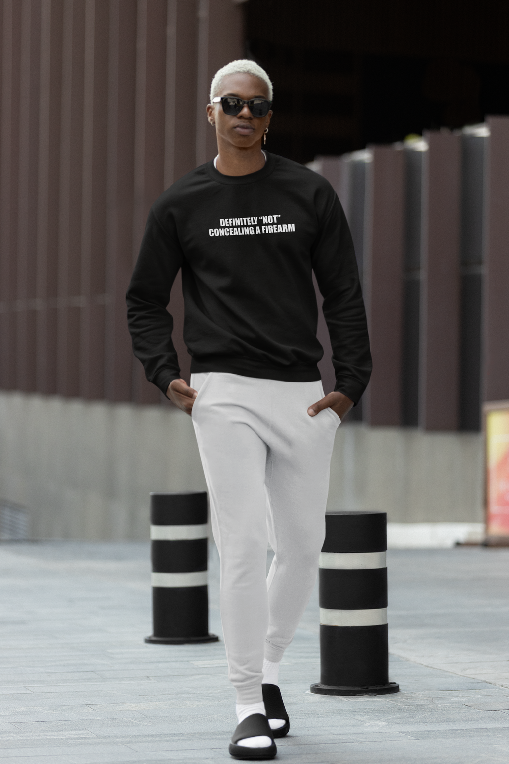 Definitely “Not” Concealing A Firearm Sweatshirt