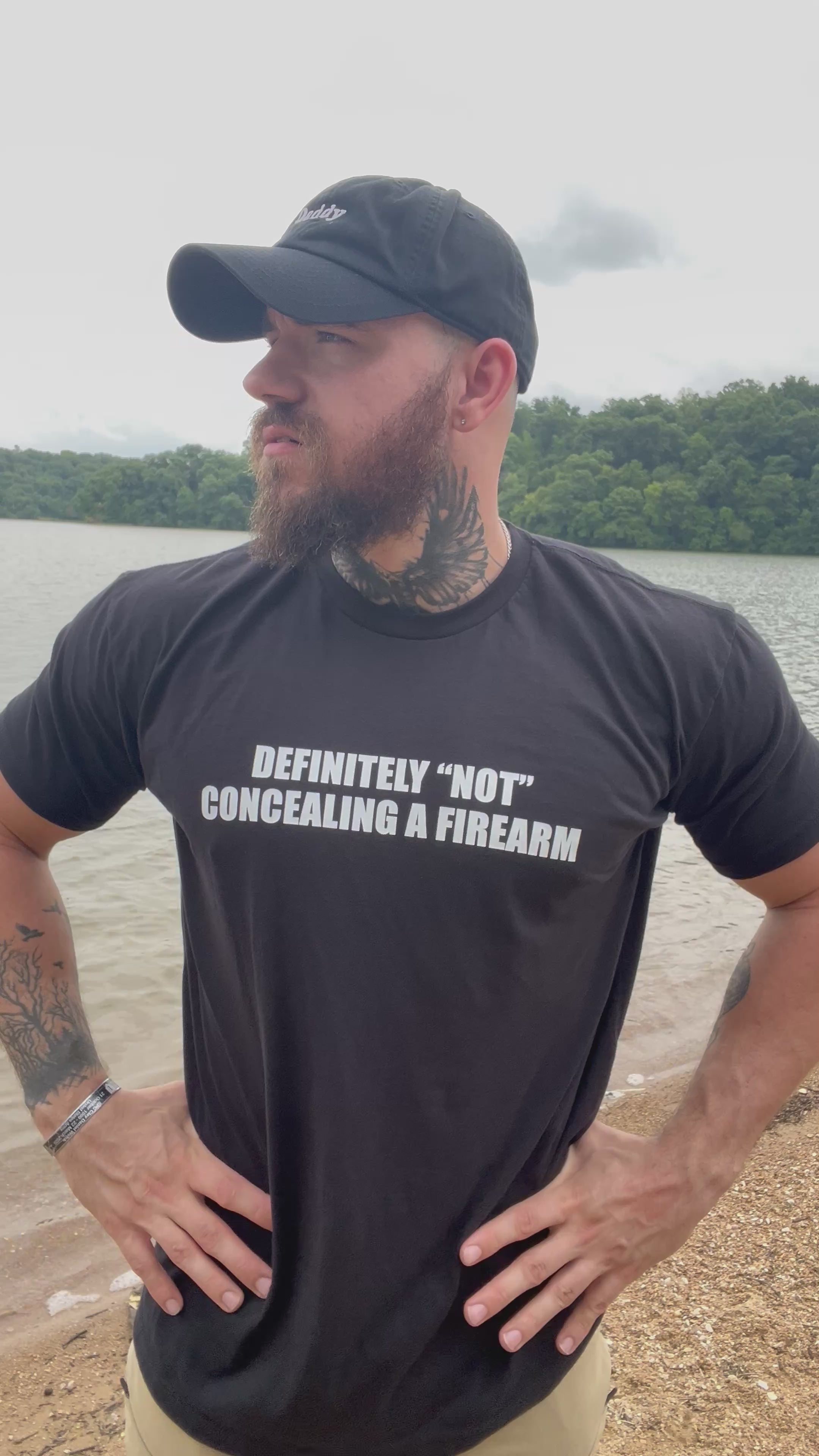 Definitely Not Concealing A Firearm T-Shirt
